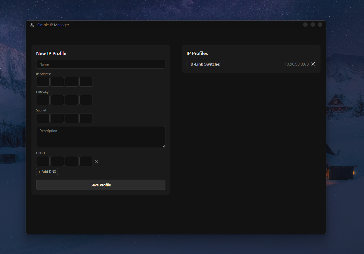 Simple IP Manager